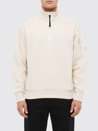 C.P. Company Felpa C. P. Company in cotone con zip interrotta