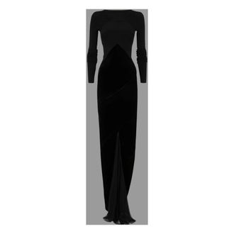 Rick Owens Combo Gown - Dames - Jurken - Zwart - Maat: M Chiffon