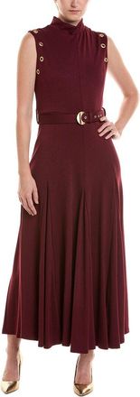 Taylor Mock Neck Solid Midi Dress