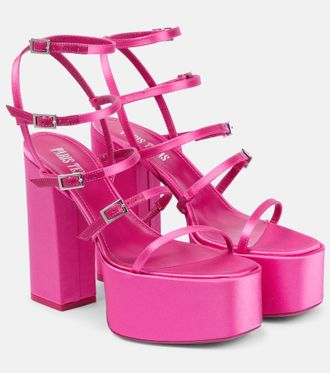 PARIS TEXAS Jessica 130 satin platform sandals