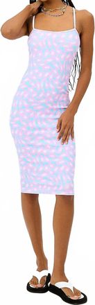 Frankies Bikinis Quinn Terry Midi Dress In Daisy Dream