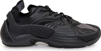 Lanvin Black Solid Flash Sneakers