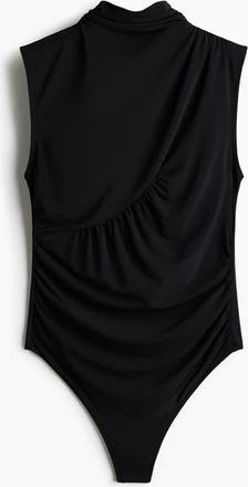 H&M Draped Thong Body in Black at Nordstrom, Size X-Small