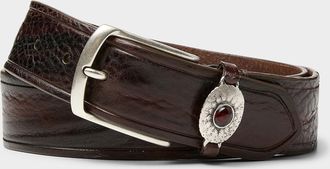 LEYVA Mens Distressed vintage belt