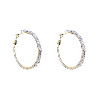 Generic Gold Hoops Earrings For Women Large,925 Sterling Silver Huggie Earrings,Chunky Gold Hoop Earrings,Lightweight Stainless Steel Huggie Hoops With Cubic 