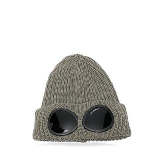 C.P. Company C. p. Company Goggle-detail Ribbed-knit Beanie Hat