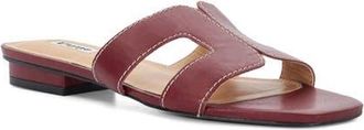 Dune London Loupe Slide Sandal in Burgundy at Nordstrom, Size 10Us
