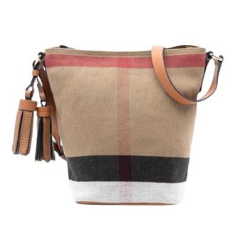 Burberry Pre-owned Bucket Bags, female, Multicolor, Size: ONE SIZE Pre-owned Mini Ashby Bucket Bag