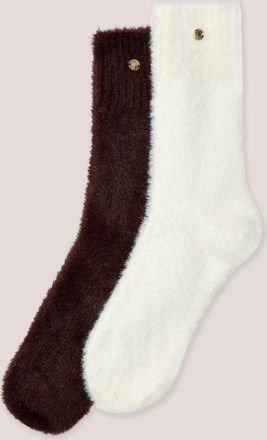 Lounge Fluffy Geribde Sokken - Multi - One Size