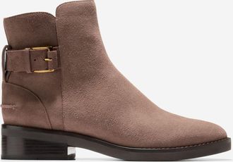 Cole Haan Womens Hampshire Buckle Ankle Boots - Brown Size 9