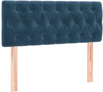 vidaXL Cabecero Con Led De Terciopelo Azul Oscuro 90x7x78/88 Cm Vidaxl