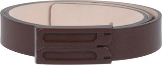 Victoria Beckham Tonal Regular Frame Belt - Dames - Riemen - Bruin - 70 CM - Leer - Accessoires