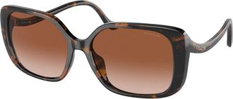Coach HC8376U CL929 512013 Womens Sunglasses Tortoiseshell Size 56