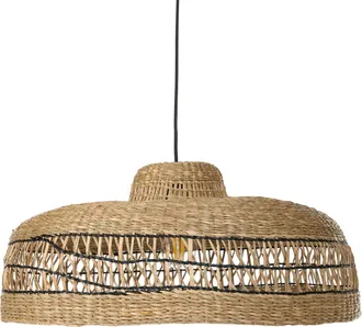 Beliani L&aacute;mpara Colgante Con Pantalla De Algas Marinas Estilo Boho Natural Cuvo