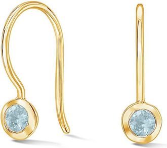 Dower & Hall Aquamarine Dewdrop Earrings