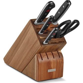 W&uuml;sthof Classic 6-Piece Starter Knife Block Set in Black at Nordstrom