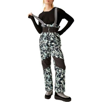 Free People Movement All Prepped Waterproof Snow Bib in Wild Floral Combo at Nordstrom Rack, Size Small