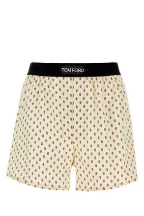 Tom Ford Printed Stretch Satin Boxer