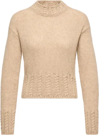 Moncler Moncler Alpaca Blend Turtleneck Sweater, Women, Beige, Size: Xs