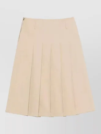 A.P.C. mini skirt belt loops pleated design