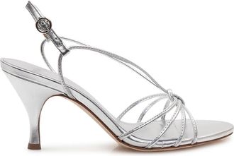 Aeyde Solange Sandalen - Dames - Sandalen met hakken - Grijs - 36 EU - Leer - Schoenen