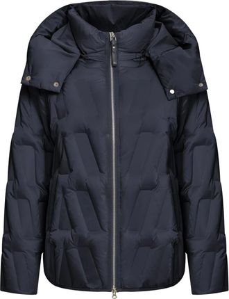 Cesare Gaspari Chaqueta Corta Acolchada Chevron - Jackets - Mujer - Azul - 2XL