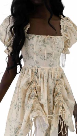 Selkie Mini Romantics Dress In Beige