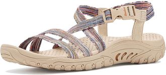 Skechers Reggae - Tropical Trail Womens Sandals Taupe/Multi : 5.5 B - Medium, Synthetic/Textile