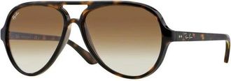 Ray-Ban Sunglasses, male, Brown, 59 MM, Authentic Cats 5000 Glasses