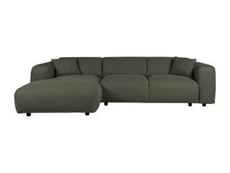 VENTE-UNIQUE.COM Sof&aacute; rinconera tela verde