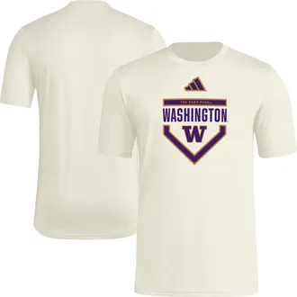 adidas Mens adidas Cream Washington Huskies Home Plate Pre-Game T-Shirt at Nordstrom, Size X-Large