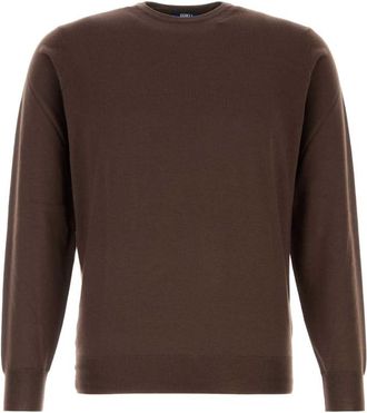 Fedeli Brown Crew Neck Sweater