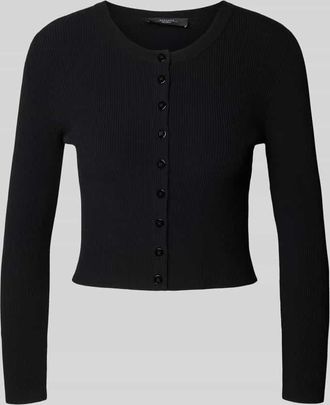 Max Mara Cropped Strickjacke mit Knopfleiste Modell MAGIARO in Black, Größe XL
