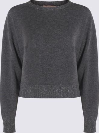 Twin-Set Sweaters Medium Mel. Grey/Argento Lurex-Donna