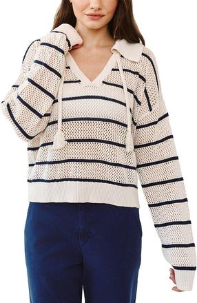 Bella Dahl Tassel Tie Open Knit Sweater