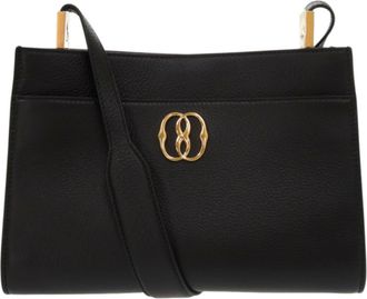 Bally Canvas Leather Shoulder Bag (Pre-Owned)