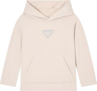 Emporio Armani Kids Sweatshirts, male, Beige, 12 Y, Logo Hoodie