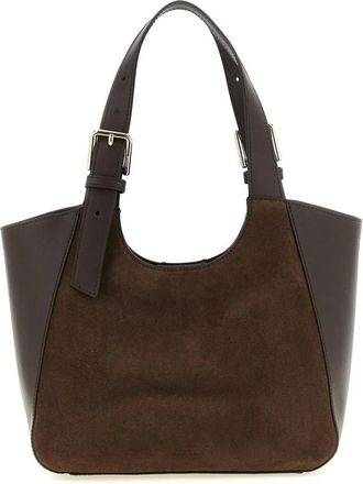 Furla Borsa Hobo in Pelle e Camoscio - - Bags - Donna - Marrone - ONE SIZE