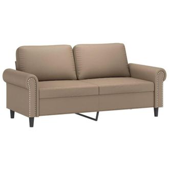 vidaXL Divano a 2 Posti Cappuccino 140 cm in Similpelle vidaXL