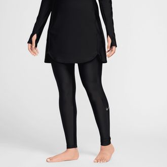 Nike Womens Swim Victory Swim Slim Legging in Black | NESSE201-001