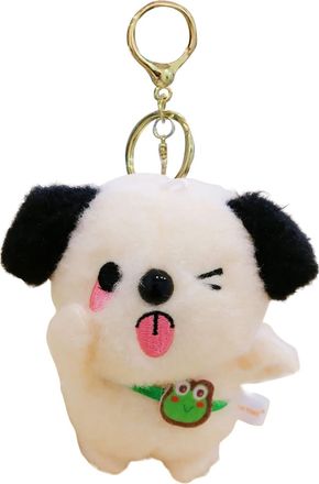 Generic Cute Dog Plush Keychain - Dog Shape Plush Pendant Toy, Soft Animal Doll Key Ring for Bag, Purse, Backpack, Girls, and Women Accessories, Perfect Bag a