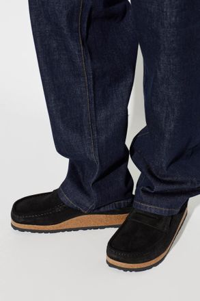 Birkenstock Naples Shearling Shoes, Mens, Black