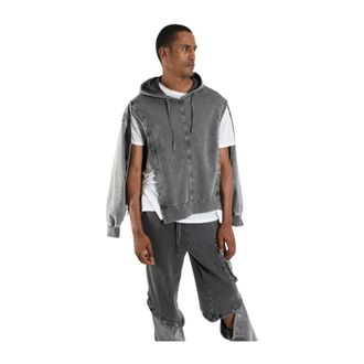 La Haine Inside Us Felpa con cappuccio tie-dye - - Sweatshirts & Hoodies - Uomo - Grigio - L