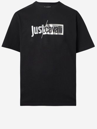Just Cavalli Baumwoll-T-Shirt mit Logo
