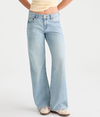 A&eacute;ropostale Low-Rise Baggy Wide Leg Jean