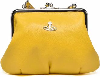 Vivienne Westwood Granny Frame Portemonnee - Dames - Clutches - Geel - ONE Size - Tassen