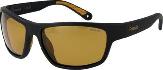 Polaroid Zwarte Plastic Zonnebril