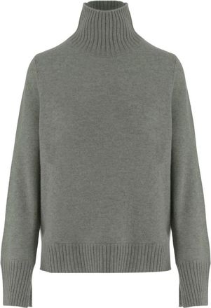 Allude Cashmere coltrui - Dames - Cashmere truien - Groen - XS - Kasjmier - Truien & Vesten