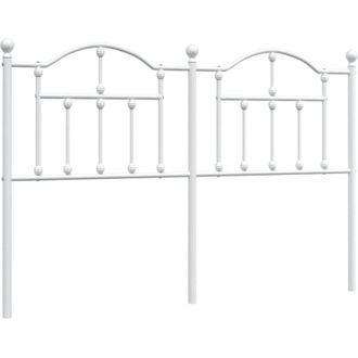 vidaXL Cabecero De Metal Blanco 150 Cm Vidaxl
