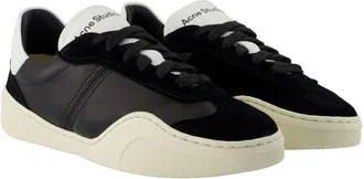 Acne Studios Womens Bars Drago W Sneaker Multicolor Nylon Suede Leather